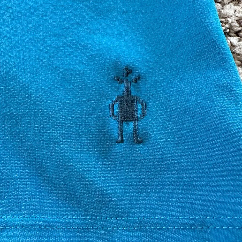 Smartwool Willow Lake Glacial Blue Merino Wool Bodice Cross Back Dress - Picture 6 of 9